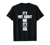 Ce n'est Pas Moi, C'est à Propos de Lui - Christian T-Shirt Graphique avec Valeur, Homme, Noir, L