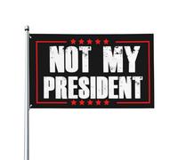 Ce N'Est Pas Mon Cadeau De Président Drapeau Couleurs Vives Drapeau De Jardin Solide Garden Flag Pour Extérieur Intérieur Maison 90X150Cm