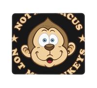Ce n'est Pas Mon Cirque, Ce Ne sont Pas Mes Singes. Tapis De Souris Gaming Durable Mousepad Petit Mouse Pad pour Jeu Maison Ordinateur 25X30Cm