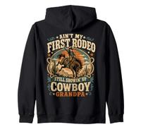 Ce n'est Pas Mon Premier Cow-Boy de rodéo. Grand-père Cow-Boy Sweat à Capuche