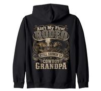 Ce n'est Pas Mon Premier Cow-Boy de rodéo. Grand-père Cow-Boy Sweat à Capuche
