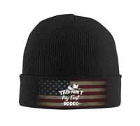 Ce n'est Pas Mon Premier Rodéo Bonnet Homme Respirant Bonnet Tricoté Unisexe Bonnets pour Conduite Temps Froid Ski