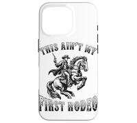 Ce n'est Pas Mon Premier rodéo Cowboy Howdy Wild West Horseback Coque pour iPhone 16 Pro