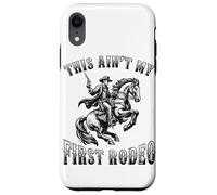 Ce n'est Pas Mon Premier rodéo Cowboy Howdy Wild West Horseback Coque pour iPhone XR