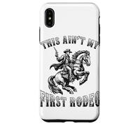 Ce n'est Pas Mon Premier rodéo Cowboy Howdy Wild West Horseback Coque pour iPhone XS Max