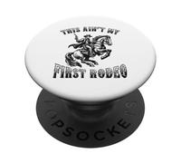 Ce n'est Pas Mon Premier rodéo Cowboy Howdy Wild West Horseback PopSockets PopGrip Adhésif