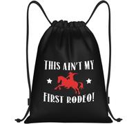 Ce N'Est Pas Mon Premier Rodéo Homme Femme Sac À Dos À Cordon Pliable Gym Sack Réglable Sacs De Gym Pour Yoga Piscine Vacances