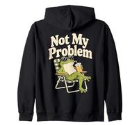 Ce n'est Pas Mon probleme Grenouille Camping Humour Sweat à Capuche