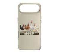 Ce n'est Pas Notre Travail, Poulet de Pâques drôle, Oreilles de Lapin, Poule Coque pour iPhone Air