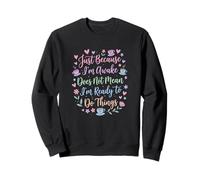 Ce n'est Pas Parce Que Je suis éveillée Que Je suis prête | Funny Coffee Sweatshirt