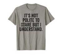 Ce n'est Pas Poli de Regarder fixement, mais Je comprends la Gymnastique Motivationnelle T-Shirt