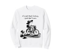 Ce n'est Pas Que Je sois Paresseux. Whimsical Frog Fait du vélo Sweatshirt