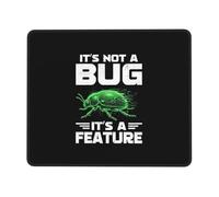 Ce n'est Pas Un Bug, C'est Une Fonctionnalité Tapis De Souris Base en Caoutchouc Tapis Souris Douce Mouse Pad pour Pc Bureau Maison 25X30Cm