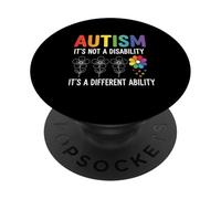 Ce n'est Pas Un Handicap, C'est Une capacité différente : l'Autisme PopSockets PopGrip Adhésif
