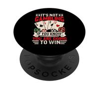 Ce n'est Pas Un Jeu si Vous Allez Gagner Un Amateur de Casino Amusant PopSockets PopGrip Adhésif