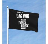 Ce n'est pas un papa, c'est une figurine - Bannière 90 x 150 cm double face - Décoration murale pour chambre d'étudiant - Décoration murale colorée