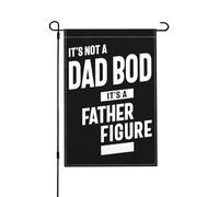 Ce n'est pas un papa, c'est une figurine - Drapeau de jardin vertical double face 30 x 45 cm - Décoration murale ou de chambre - Bannière de bienvenue