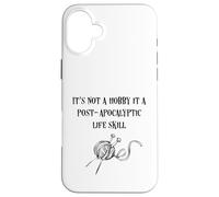 Ce n'est Pas Un Passe-Temps, C'est Un Tricot Post-apocalyptique Coque pour iPhone 16 Plus