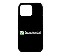 Ce n'est Pas Un Robot, Un mème Internet Amusant Coque pour iPhone 16 Pro