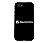 Ce n'est Pas Un Robot, Un mème Internet Amusant Coque pour iPhone SE (2020) / 7/8