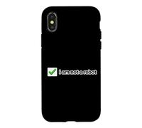 Ce n'est Pas Un Robot, Un mème Internet Amusant Coque pour iPhone X/XS