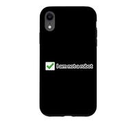 Ce n'est Pas Un Robot, Un mème Internet Amusant Coque pour iPhone XR