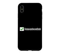 Ce n'est Pas Un Robot, Un mème Internet Amusant Coque pour iPhone XS Max