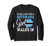 Ce n'est Pas Une fête jusqu'à ce qu'une Fille du Botswana Marche au Botswana Femme Manche Longue