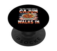 Ce n'est Pas Une fête Tant qu'un Cajun n'entre Pas PopSockets PopGrip Adhésif