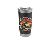 Ce n'est pas une maison sans un propriétaire de chien chien berger allemand Gobelet isotherme en acier inoxydable double paroi