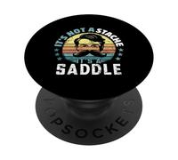 Ce n'est pas une moustache, c'est une selle, c'est une moustache drôle que disent les hommes PopSockets PopGrip Adhésif