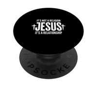 Ce n'est Pas Une Religion, C'est Une Relation avec Jésus Design PopSockets PopGrip Adhésif