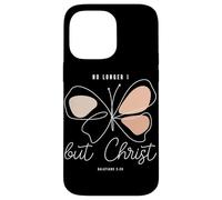 Ce n'est Plus Moi, mais Le Christ (Galates 2:20) Christian Butterfly Coque pour iPhone 14 Pro Max
