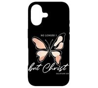 Ce n'est Plus Moi, mais Le Christ (Galates 2:20) Christian Butterfly Coque pour iPhone 17