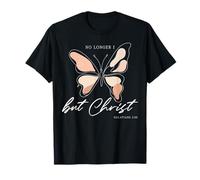 Ce n'est Plus Moi, mais Le Christ (Galates 2:20) Christian Butterfly T-Shirt