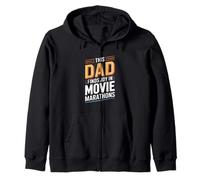 Ce Papa Trouve de la Joie dans Le cinéma Movie Marathons Sweat à Capuche