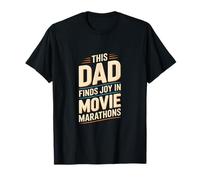 Ce Papa Trouve de la Joie dans Le cinéma Movie Marathons T-Shirt