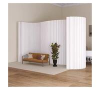 Ce paravent Pliable et rétractable en Papier est Une cloison créative idéale pour la Maison, Le Bureau, Un Magasin de vêtements ou Un Fond pour Le Streaming en Direct (Blanc, 3 x 2,4 m / 9,8