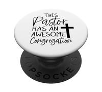 Ce Pasteur a Un Superbe prêtre du clergé ministre de l'église PopSockets PopGrip Adhésif