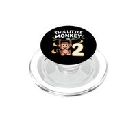 Ce Petit Singe est Un Anniversaire Amusant pour Une Fille de Deux Ans PopSockets PopGrip pour MagSafe