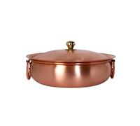 Ce Pot à Soupe Double en cuivre Pur de Haute qualité Comprend Une marmite épaisse avec Couvercle, d'un diamètre de 32 cm. Idéal pour Les Repas en Famille ou Entre Amis, il est Parfait pour p