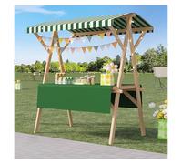Ce présentoir de marché Portable en Bois, Pliable et à Pousser, est idéal pour Les vendeurs ambulants, Les marchés de producteurs, Les foires Artisanales et Les Stands de Vente Mobiles.