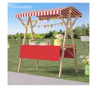 Ce présentoir Portable en Bois pour étal de marché, ce Chariot Alimentaire Pliable est idéal pour Les vendeurs ambulants, Les marchés de producteurs et Les foires Artisanales.