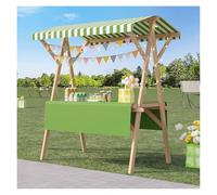 Ce présentoir Portable en Bois pour étal de marché, Chariot Pliable, est idéal pour Les vendeurs ambulants, Les marchés de producteurs, Les foires Artisanales et Les événements en extérieur.