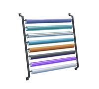 Ce présentoir Robuste en Acier à 6 Niveaux pour Rouleaux de Tissu est idéal pour Ranger Les nappes et présenter Les bobines. Solution de Rangement Commerciale Polyvalente (Hauteur : 150 cm).