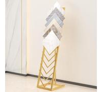 Ce présentoir Vertical pour échantillons de carrelage, avec sa Structure métallique, Peut contenir 12 Carreaux et est idéal pour Les Petits espaces de Vente et d'entrepôt.