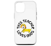 Ce professeur adore les chiens, retour à l'école Teckel Coque pour iPhone 12/12 Pro