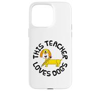Ce professeur adore les chiens, retour à l'école Teckel Coque pour iPhone 15 Pro Max