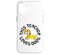 Ce professeur adore les chiens, retour à l'école Teckel Coque pour iPhone 16 Plus