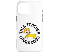 Ce professeur adore les chiens, retour à l'école Teckel Coque pour iPhone 16 Pro Max